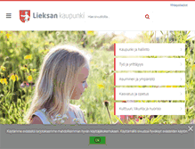 Tablet Screenshot of lieksa.fi